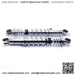 (Set of 2) Universal 12" Adjustable Shock Absorbers with 12.7mm (1/2") Bolt Holes for Go Karts & Mini-Bikes