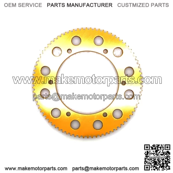 80T #219 Gold Aluminum Sprocket - Image 4