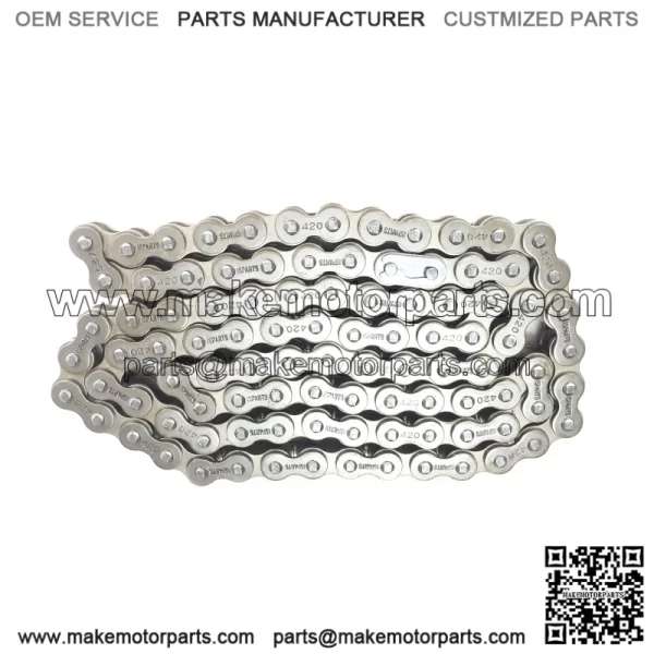 #420 chain, 98 links including the master link