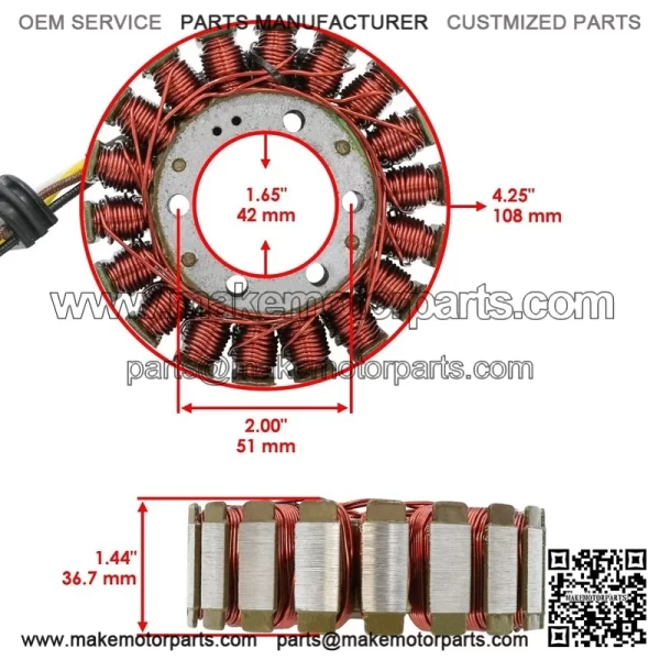 Stator Regulator Rectifier W/Gasket for Polaris RZR 800 2008 - Image 2