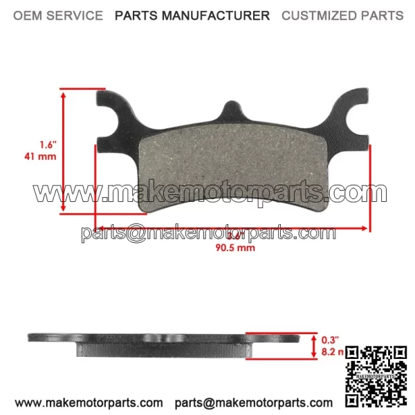 Polaris Scrambler 500 4X4 2005-2012 Front/Rear Brake Pads - Image 2